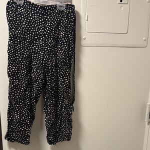 Fatface Black and White Polka Dot pants